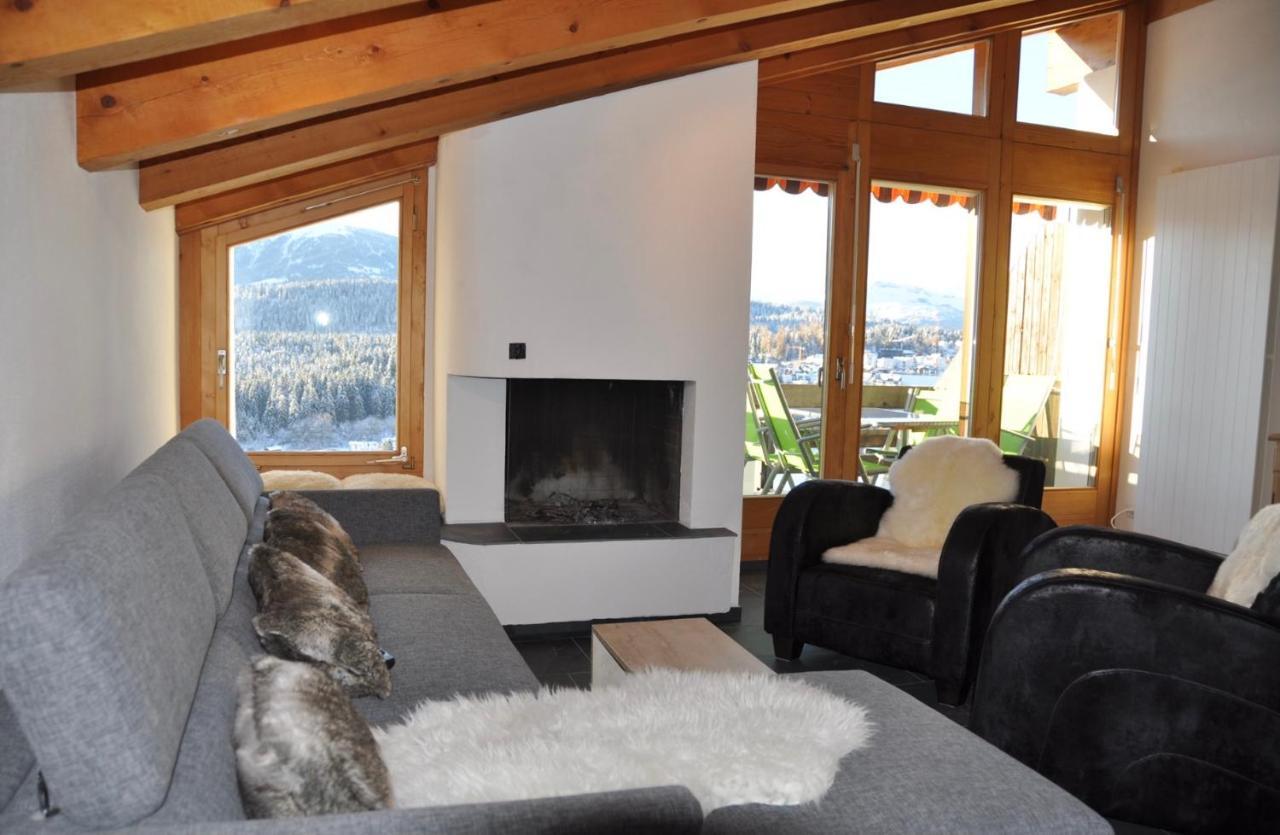 Crap Da Flem - 3.5 Zimmer Ferienwohnung Am Sonnenhang Von Flims Exteriör bild